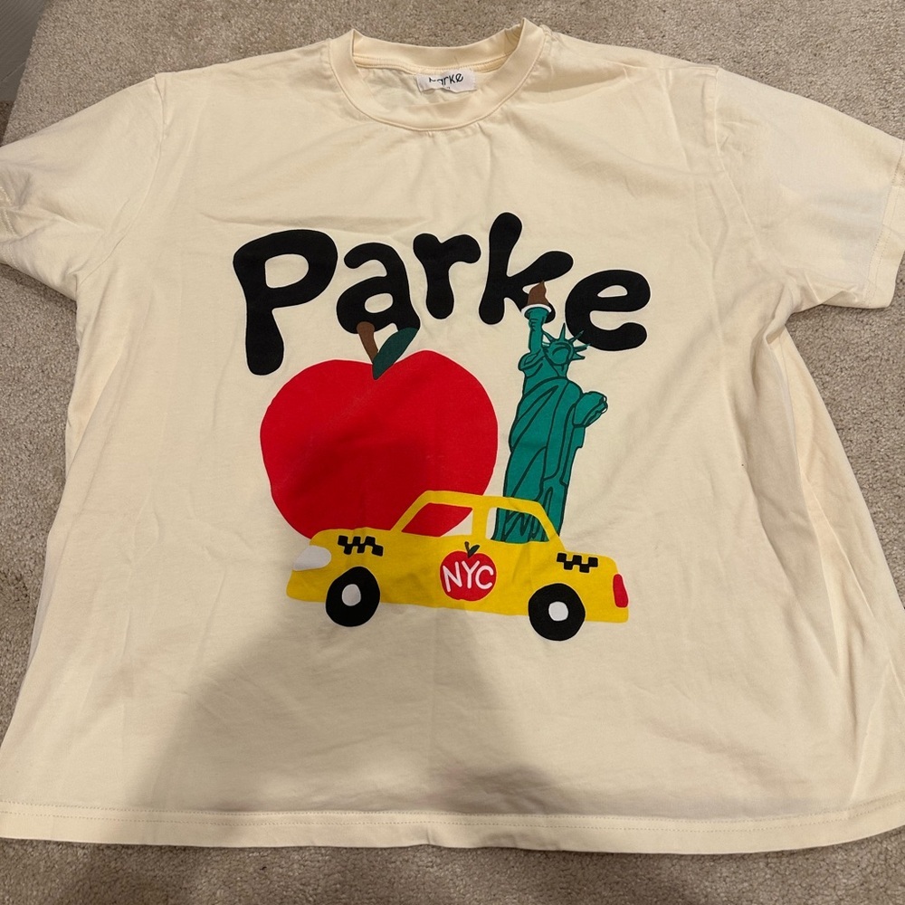 Parke NYC Cream Graphic Tee - Short Sleeve